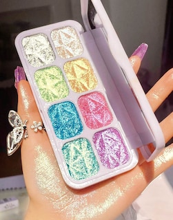 Foto 1 | Foto 1 | Paleta De Maquillaje Evpct, Iluminador Facial Y Mejillas, 8 Colores, Shimmer - Venta Internacional.