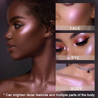 Foto 5 | Foto 5 | Paleta De Maquillaje Evpct, Iluminador Facial Y Mejillas, 8 Colores, Shimmer - Venta Internacional.