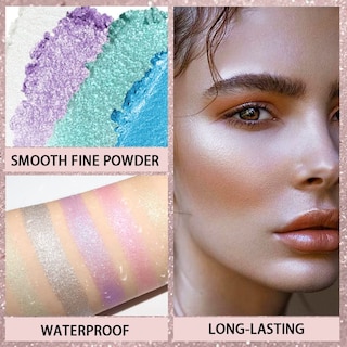 Foto 6 | Foto 6 | Paleta De Maquillaje Evpct, Iluminador Facial Y Mejillas, 8 Colores, Shimmer - Venta Internacional.