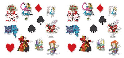 Foto 1 | Foto 1 | Cutouts Beistle Alicia En El País De Las Maravillas, 24 Piezas, Multicolor - Venta Internacional.