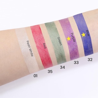 Foto 5 | Foto 5 | Set De Sombras De Ojos En Crema Kaely Waterproof, 2 Unidades, Azul Y Morado - Venta Internacional.