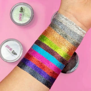 Foto 6 | Foto 6 | Glitter Compacto Para Ojos Y Rostro Glitter Eye Shadow Pink Up