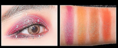 Foto 4 | Foto 4 | Paleta De Sombras De Ojos Huoguo Cold Wild De Alta Calidad 4 Colores - Venta Internacional.