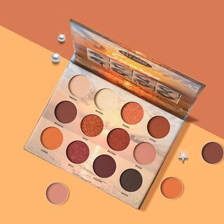 Foto 2 | Foto 2 | Paleta De Sombras De Ojos Huoguo 12 Colores Pearl Light Mate - Venta Internacional.