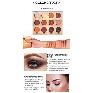 Foto 4 | Foto 4 | Paleta De Sombras De Ojos Huoguo 12 Colores Pearl Light Mate - Venta Internacional.