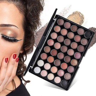 Foto 4 | Foto 4 | Paleta De Sombras De Ojos Huoguo 40 Colores Tono Tierra Nacarado - Venta Internacional.