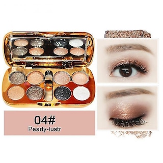 Foto 3 | Foto 3 | Paleta De Sombras De Ojos Huoguo Glitter 8 Colores Con Pincel 10 G - Venta Internacional.