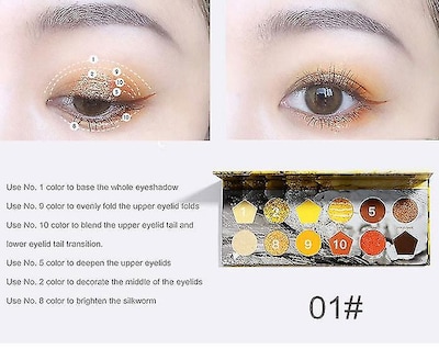 Foto 4 | Foto 4 | Paleta De Sombras De Ojos Huoguo Dream 12 Color Shimmer Nude Matte - Venta Internacional.