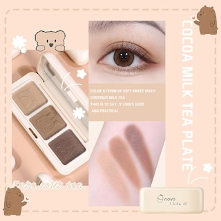 Foto 2 | Foto 2 | Paleta De Sombras De Ojos Huoguo Milk Cu Be Sugar 3 Colores Mate - Venta Internacional.