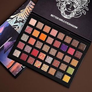 Foto 2 | Foto 2 | Paleta De Sombras De Ojos Huoguo 40 Colores Purpurina Mate Impermeable - Venta Internacional.
