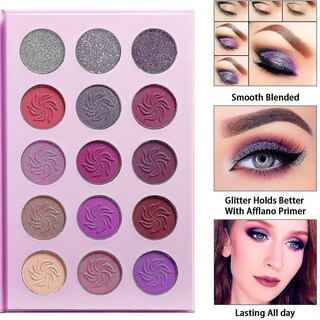 Foto 4 | Foto 4 | Paleta De Sombras De Ojos Huoguo  15 Colores  Maquillaje Con Purpurina Brillante - Venta Internacional.