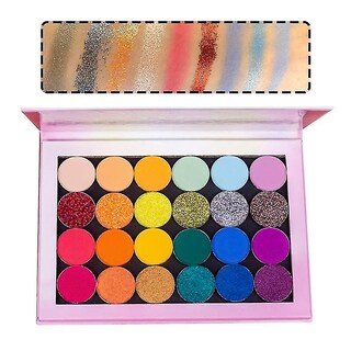 Foto 1 | Foto 1 | Paleta De Sombras De Ojos Huoguo  Nacarada  Mate  Impermeable  24 Colores - Venta Internacional.