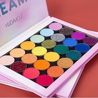 Foto 2 | Foto 2 | Paleta De Sombras De Ojos Huoguo  Nacarada  Mate  Impermeable  24 Colores - Venta Internacional.