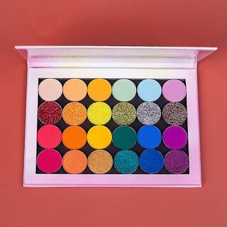 Foto 4 | Foto 4 | Paleta De Sombras De Ojos Huoguo  Nacarada  Mate  Impermeable  24 Colores - Venta Internacional.