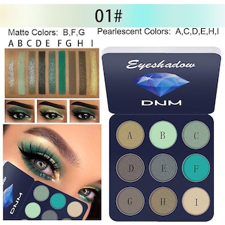 Foto 2 | Foto 2 | Paleta De Sombras De Ojos Huoguo Cosmetic Matte Shimmer 9 Colores - Venta Internacional.