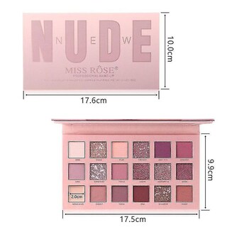 Foto 2 | Foto 2 | Paleta De Sombras De Ojos Huoguo  18 Colores  Mate  Brillante  Impermeable - Venta Internacional.