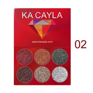 Foto 2 | Foto 2 | Paleta De Sombras De Ojos Huoguo 6 Colores Lentejuelas De Diamante De Alto Brillo - Venta Internacional.