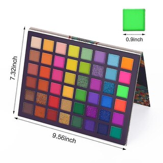 Foto 1 | Foto 1 | Paleta De Sombras De Ojos Huoguo  48 Colores  Sabores Exóticos Con Purpurina - Venta Internacional.