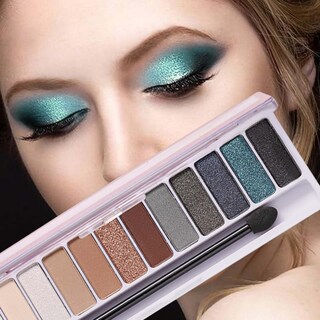 Foto 2 | Foto 2 | Paleta De Sombras De Ojos Huoguo 12 Colores Sin Manchas Mate Nacarada - Venta Internacional.