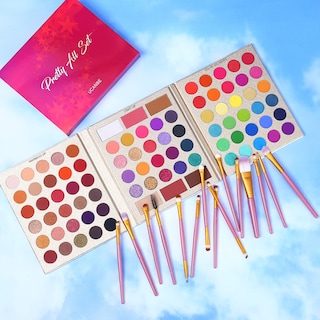 Foto 2 | Foto 2 | Paleta De Sombras De Ojos Ucanbe Professional 86 Colores Con Pinceles - Venta Internacional.