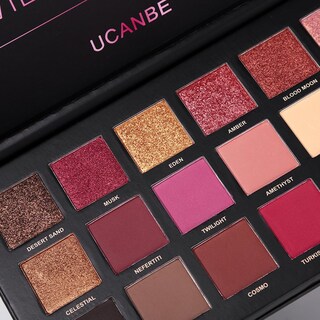 Foto 6 | Foto 6 | Paleta De Maquillaje De Sombras De Ojos Ucanbe Professional 18 Colores - Venta Internacional.