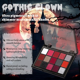 Foto 2 | Foto 2 | Paleta De Sombras De Ojos Ucanbe Red 15 Colores Con Purpurina Mate Brillante - Venta Internacional.