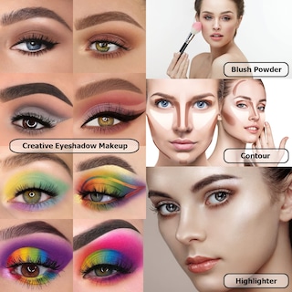 Foto 4 | Foto 4 | Set De Maquillaje Ucanbe Paleta De Sombras De Ojos Con 15 Pinceles 86 Colores - Venta Internacional.