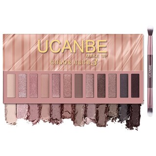 Foto 1 | Foto 1 | Paleta De Sombras De Ojos Ucanbe Naked Nude 12 Colores Con Brocha - Venta Internacional.