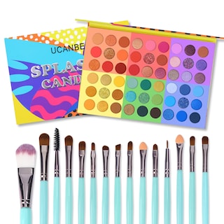 Foto 1 | Foto 1 | Set De Paleta De Sombras De Ojos Y Brochas De Maquillaje Ucanbe Splashy Cardies - Venta Internacional.