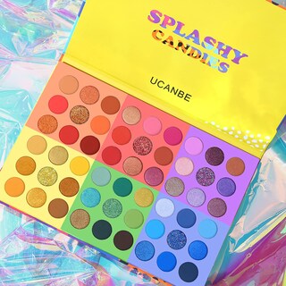 Foto 2 | Foto 2 | Set De Paleta De Sombras De Ojos Y Brochas De Maquillaje Ucanbe Splashy Cardies - Venta Internacional.