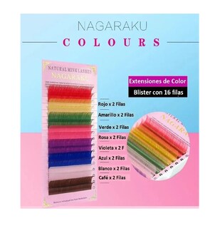 Foto 3 | Foto 3 | Blister De Pestañas Nagaraku De Colores Una Sola Medida