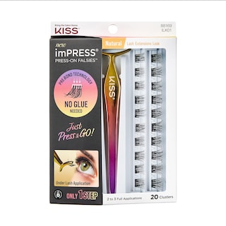 Foto 1 | Foto 1 | Pestañas Postizas Kiss Impress en Racimos de Pestañas Postizas de 12 mm - Venta Internacional