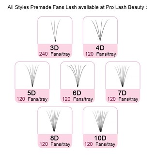 Foto 6 | Foto 6 | Extensiones De Pestañas Con Volumen Prefabricadas Pro Lashbeauty 7d-c 0.07 14 Mm - Venta Internacional.