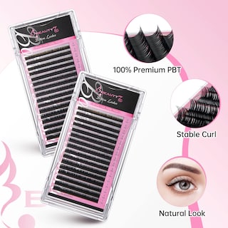 Foto 4 | Foto 4 | Bandeja De Extensión Para Pestañas Postizas Beauty7 Mixed Volume J Curl - Venta Internacional.