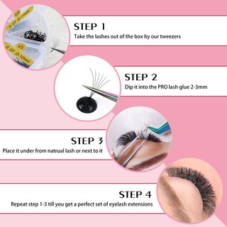 Foto 5 | Foto 5 | Extensiones De Pestañas Premade Fans 1200 Fans Pro Lashbeauty - Venta Internacional.