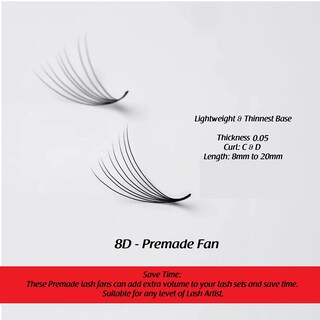 Foto 5 | Foto 5 | Pestañas En Forma De Abanico Prefabricadas The Lash Supply 1000fans 3d-14d - Venta Internacional.