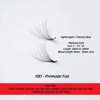 Foto 5 | Foto 5 | Pestañas En Forma De Abanico Prefabricadas The Lash Supply 1000fans 3d-14d - Venta Internacional.