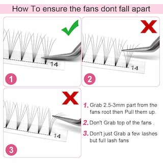 Foto 5 | Foto 5 | Extensiones De Pestañas Premade Fans Pro Lashbeauty 5d-c 0.07 9-15 Mm - Venta Internacional.