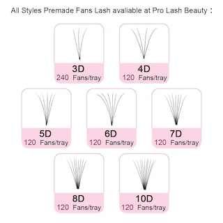Foto 7 | Foto 7 | Extensiones De Pestañas Premade Fans Pro Lashbeauty 5d-c 0.07 9-15 Mm - Venta Internacional.