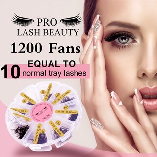 Foto 7 | Foto 7 | Extensiones De Pestañas Premade Fans 1200 Fans Pro Lashbeauty - Venta Internacional.