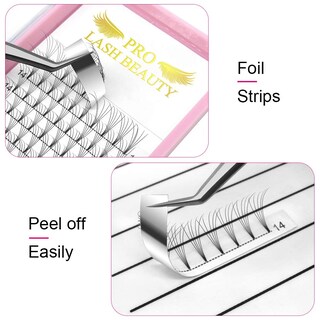 Foto 3 | Foto 3 | Extensiones De Pestañas Con Volumen Prefabricadas Pro Lashbeauty 5d-c 0.07 14 Mm - Venta Internacional.