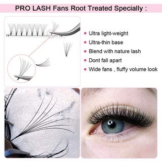 Foto 2 | Foto 2 | Extensiones De Pestañas Premade Fans Pro Lashbeauty 7d-d-0.07-17 Mm - Venta Internacional.