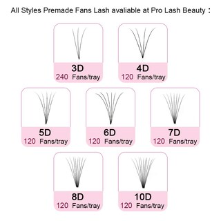 Foto 7 | Foto 7 | Extensiones De Pestañas Con Volumen Prefabricadas Pro Lashbeauty 5d-c 0.07 11 Mm - Venta Internacional.