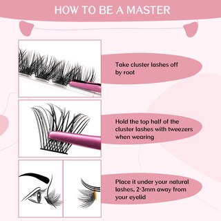 Foto 5 | Foto 5 | Extensión de Pestañas Cluster Lashes Pro Lashbeauty 72 Piezas - Venta Internacional