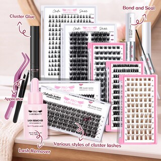 Foto 7 | Foto 7 | Extensión de Pestañas Cluster Lashes Pro Lashbeauty 72 Piezas - Venta Internacional