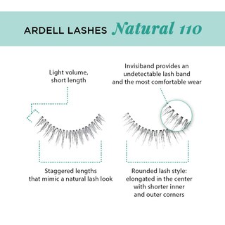 Foto 4 | Foto 4 | Pestañas Postizas Ardell Natural Lashes 110 Negras (paquete De 4) - Venta Internacional.