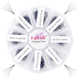 Foto 1 | Foto 1 | Extensiones De Pestañas Fadlash Premade Fans 5d-0.07d 9-16 Mm - Venta Internacional.