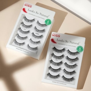 Foto 5 | Foto 5 | Pestañas Postizas Kiss Con Un Aspecto Tan Natural, «tímido», 12 Mm, 5 Pares - Venta Internacional.