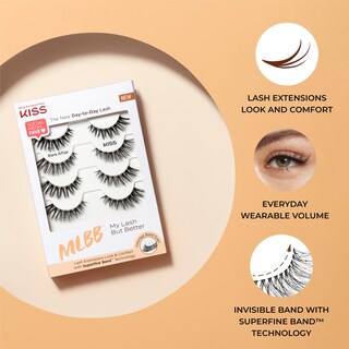Foto 4 | Foto 4 | Pares De Pestañas Postizas Kiss My Lash But Better Bare Affair - Venta Internacional.