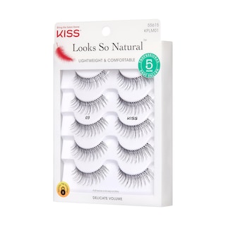 Foto 2 | Foto 2 | Paquete Múltiple De Pestañas Postizas Kiss Look So Natural, 03 X 5 Pares - Venta Internacional.